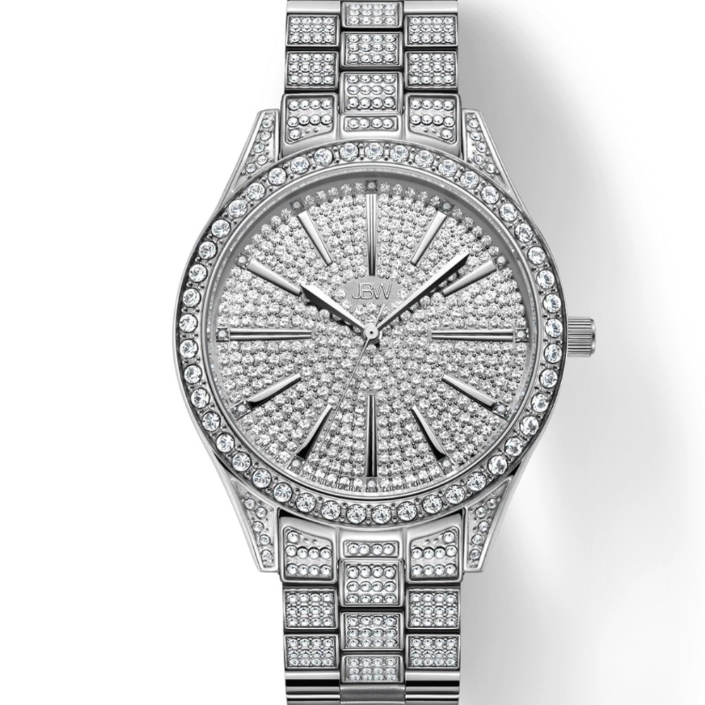 JBW Women's Silver Crystal Watch